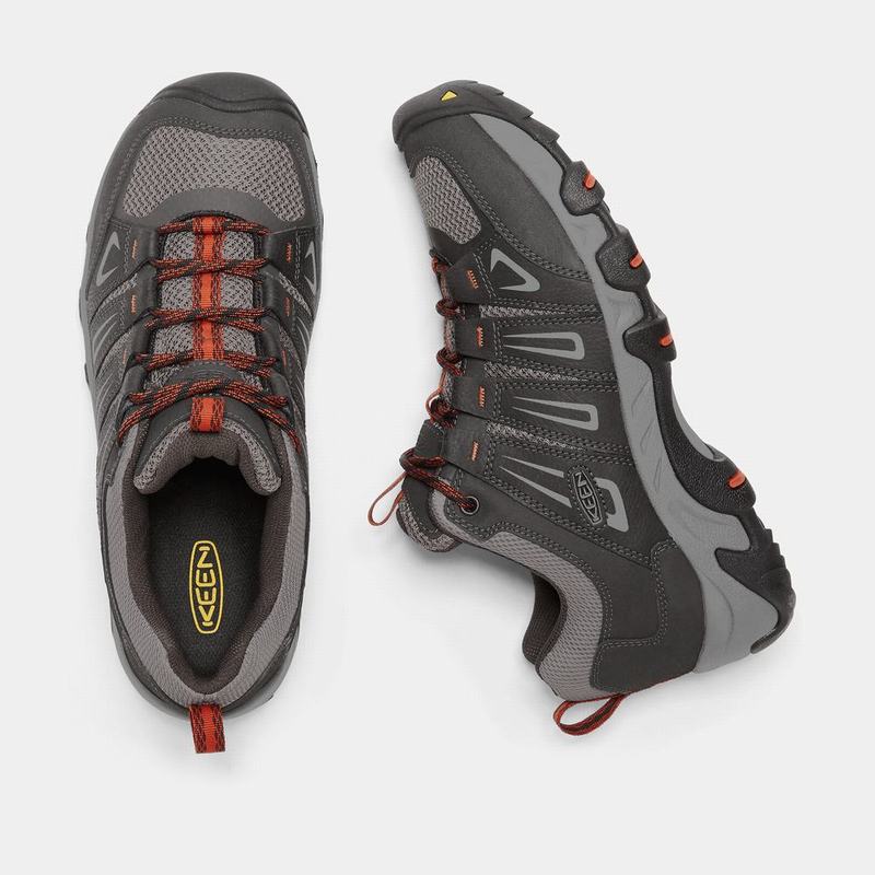 Zapatos Trekking Keen Oakridge Para Hombre Negros/Grises - Zapatos Keen Mexico (827549-SZV)